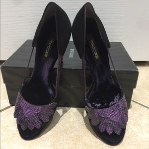 Roberto Cavalli Sandals in Dark Purple size 37